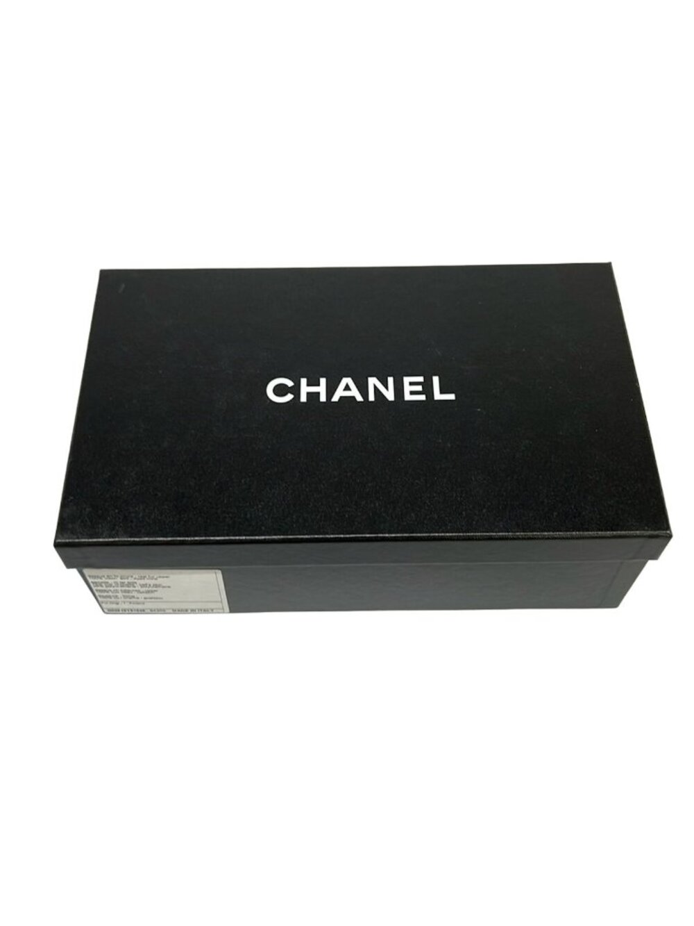 Chanel Flat Shoes 35 C Black Mink Ribbon CC Logo Leather - Picture 11 of 12